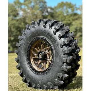 System 3 XTR370 35x10-15 Tires on Fuel Runner Matte Bronze Wheels